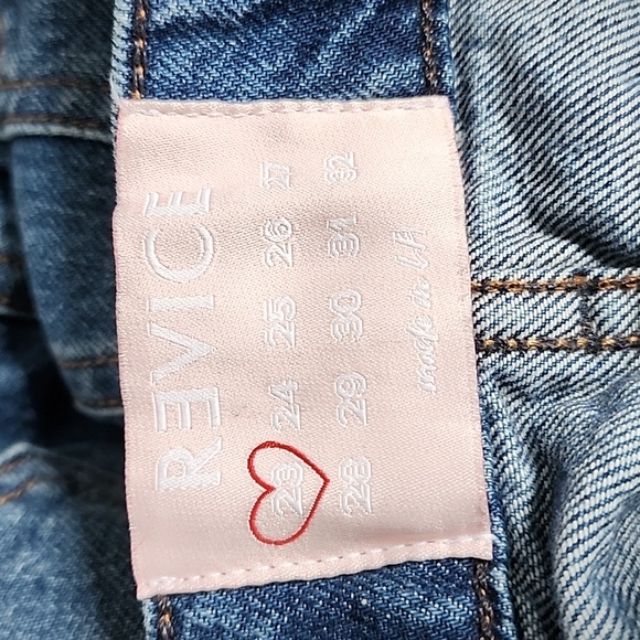 Revice Matchmaker Patchwork Love at First Sight Denim Jeans/Size 23 - Picture 4 of 16